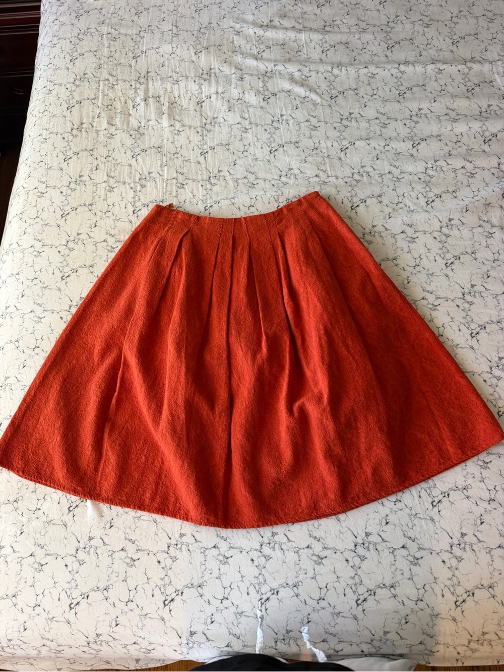Donoratico Women's Orange A-Line Skirt